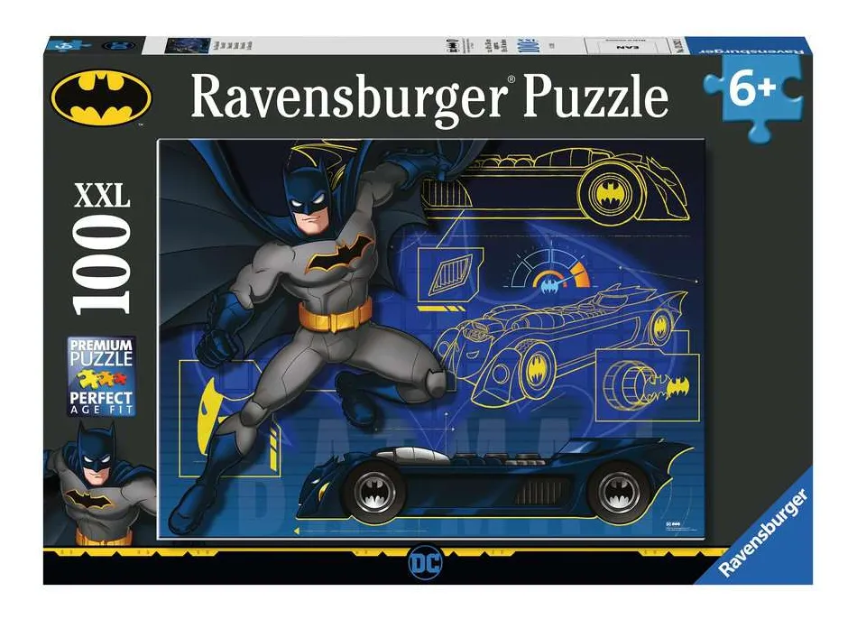 Batman Batimovil Rompecabezas P/niños 100p Xxl Ravensburger